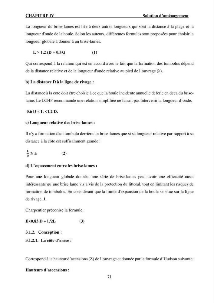Etude de protection du rivage Club Hippique dans la willaya de Béjaïa: