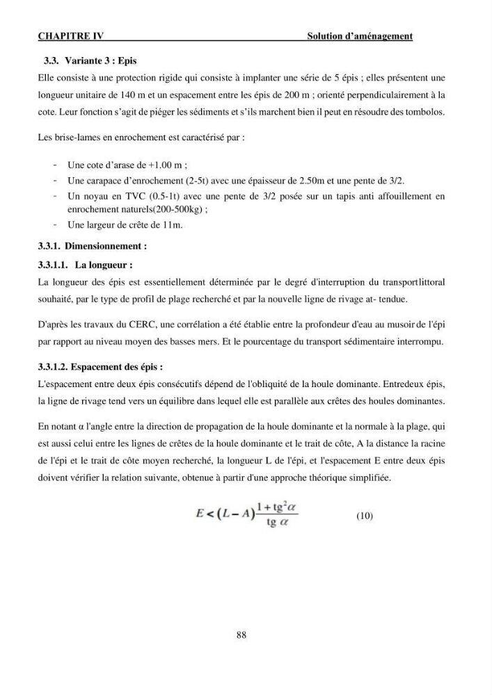 Etude de protection du rivage Club Hippique dans la willaya de Béjaïa: