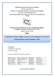 Evaluation du risque Sanitaire Assoié à la Consommation de la Daurade d’élevage Sparus aurata (Linnaeus ,1758)