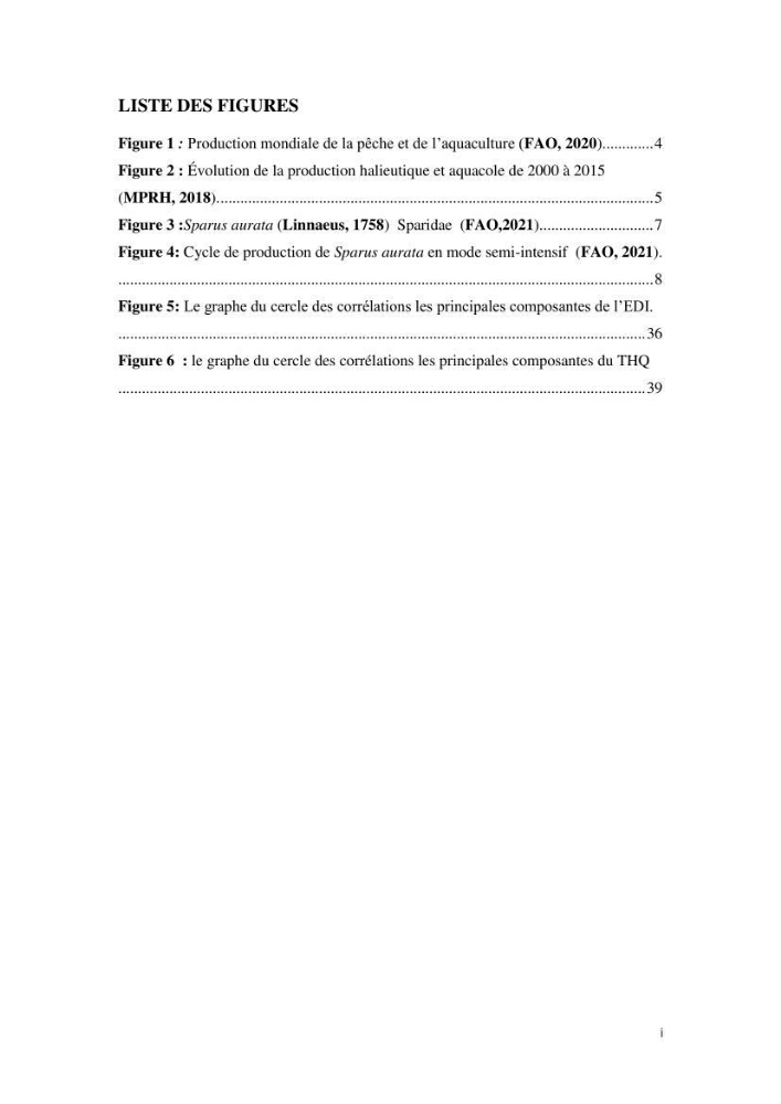 Evaluation du risque Sanitaire Assoié à la Consommation de la Daurade d’élevage Sparus aurata (Linnaeus ,1758)