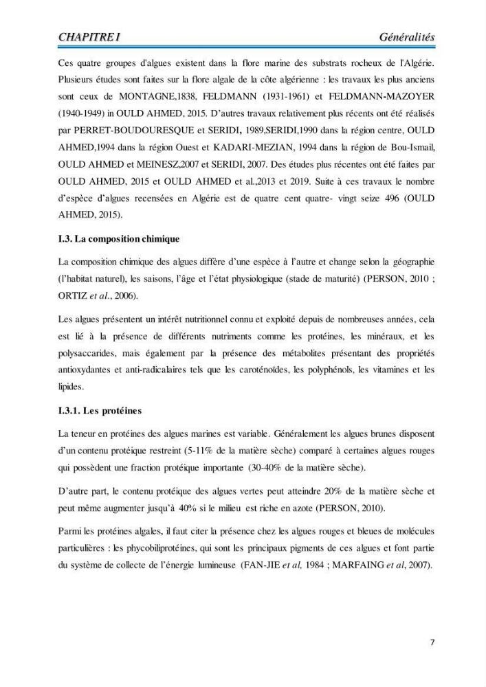 Contribution à l’élaboration d’un complément alimentaire algale destiné à l’amélioration de la pigmentation des poissons d’élevage :