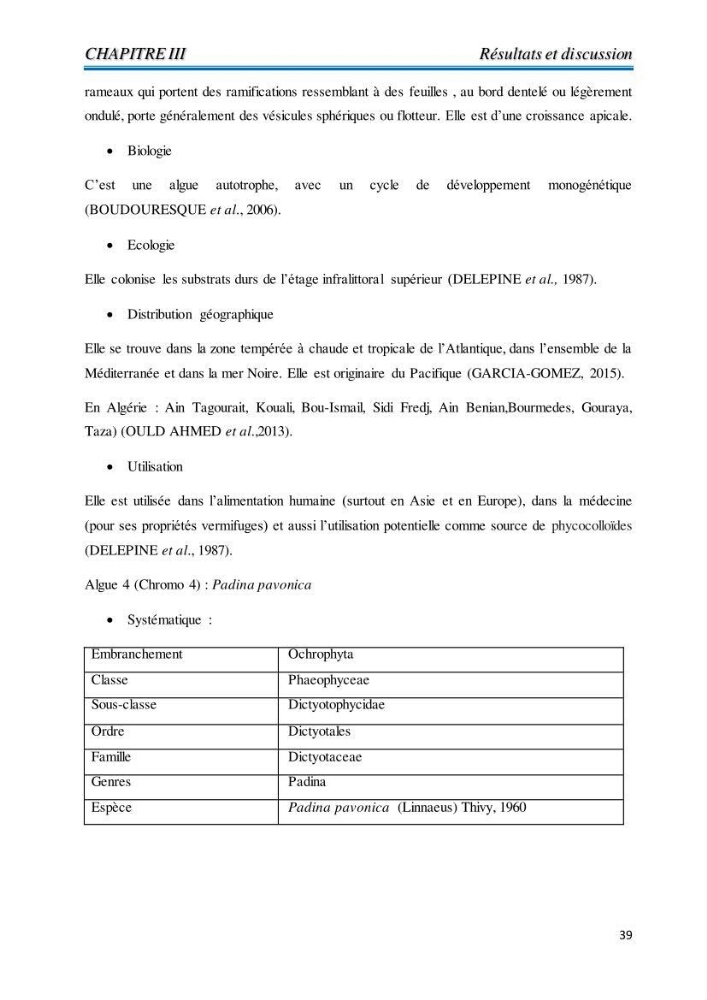 Contribution à l’élaboration d’un complément alimentaire algale destiné à l’amélioration de la pigmentation des poissons d’élevage :