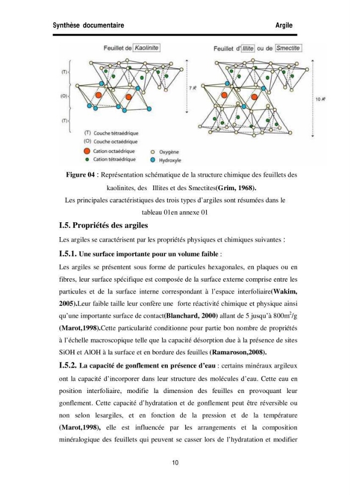 Elimination des métaux traces dans l\'eau par adsorption sur les matériaux argileux