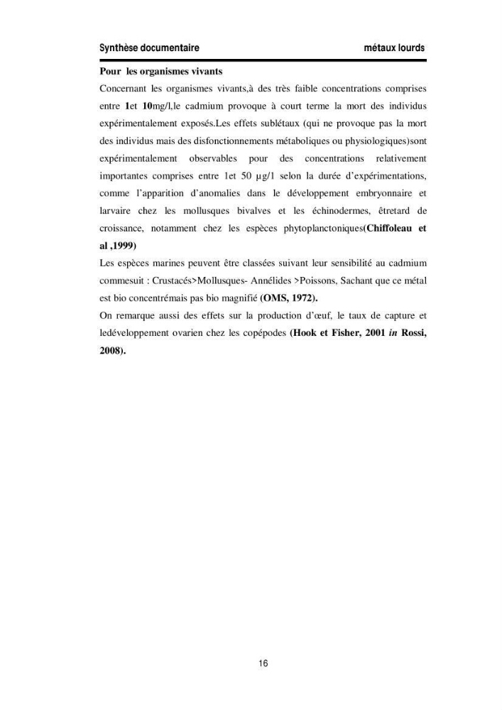 Elimination des métaux traces dans l\'eau par adsorption sur les matériaux argileux