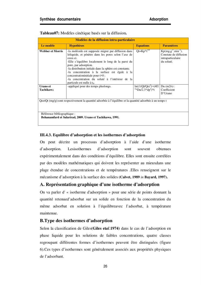 Elimination des métaux traces dans l\'eau par adsorption sur les matériaux argileux