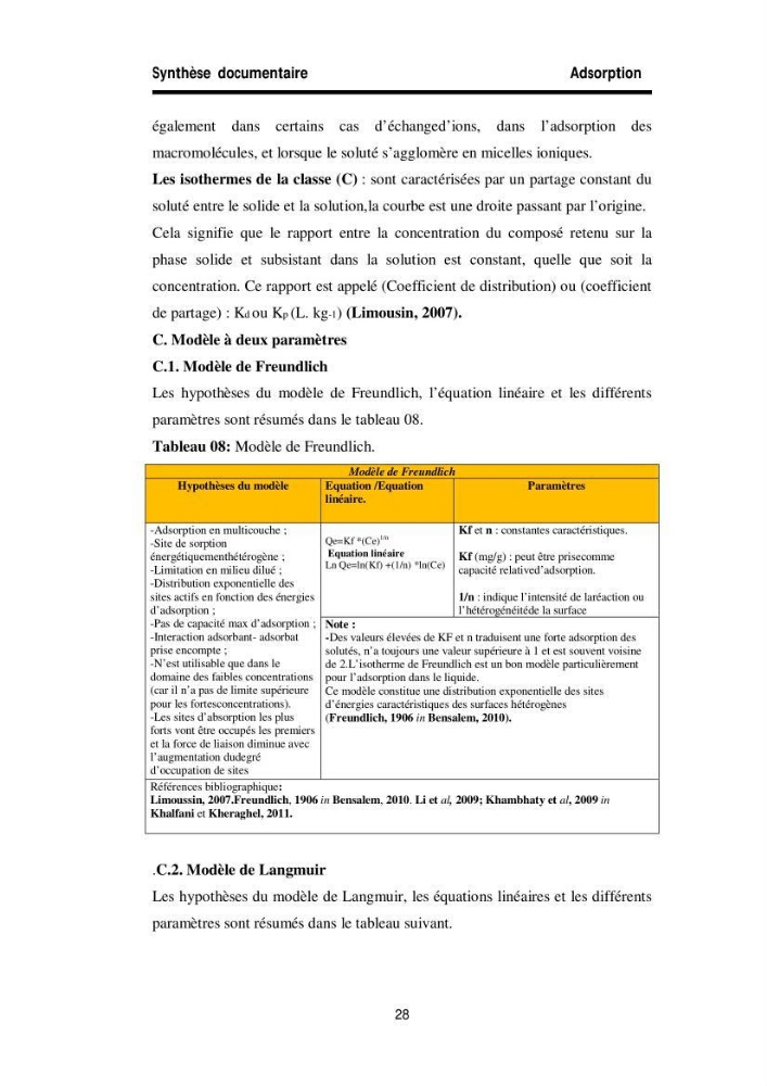 Elimination des métaux traces dans l\'eau par adsorption sur les matériaux argileux