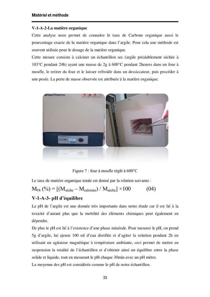 Elimination des métaux traces dans l\'eau par adsorption sur les matériaux argileux