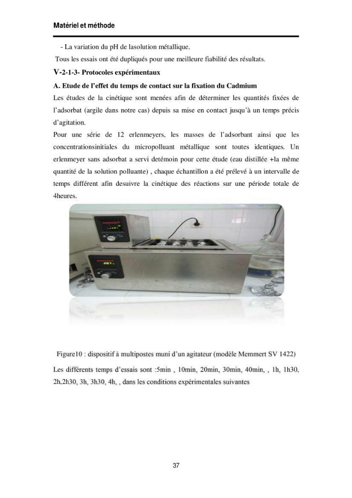 Elimination des métaux traces dans l\'eau par adsorption sur les matériaux argileux