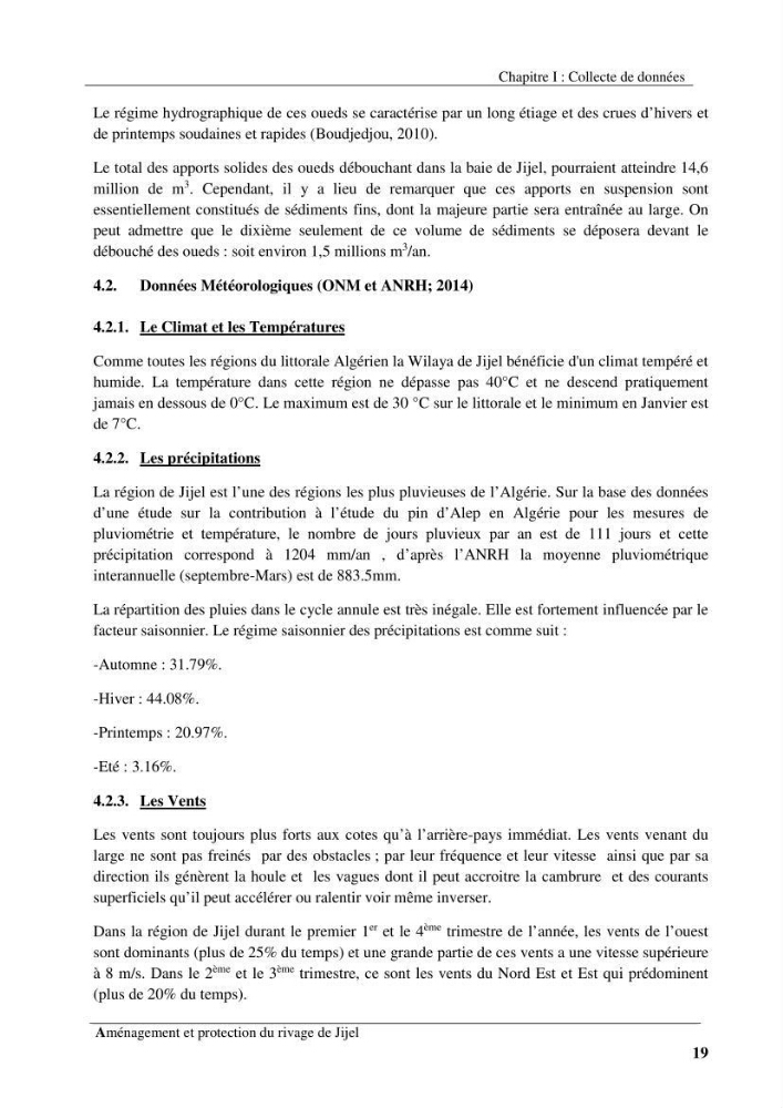 Aménagement et protection du rivage de Jijel: