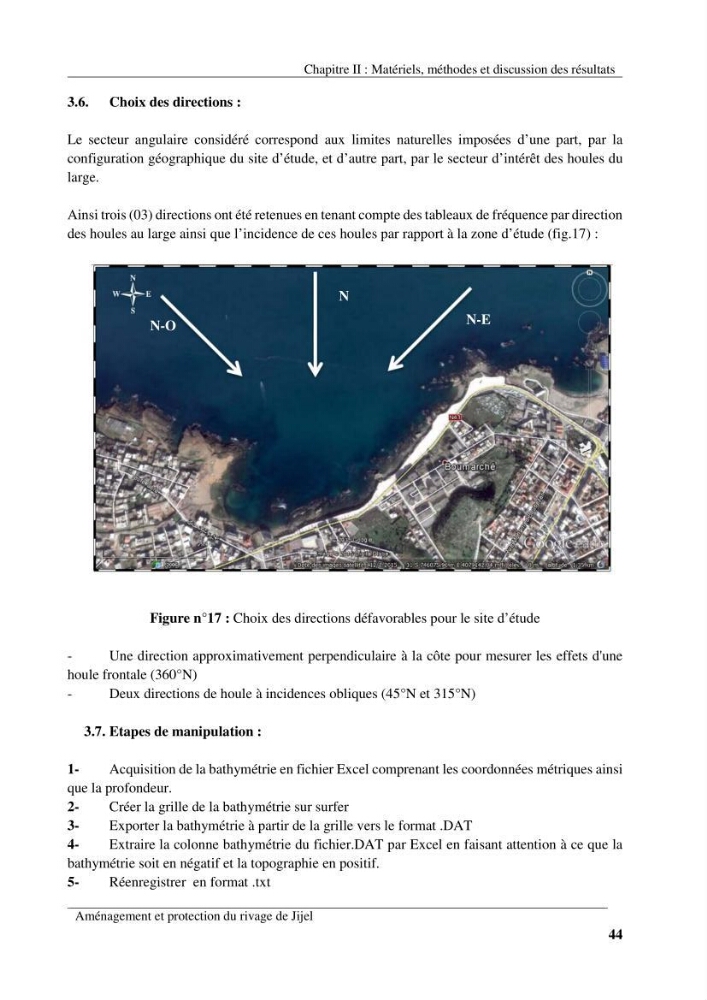Aménagement et protection du rivage de Jijel: