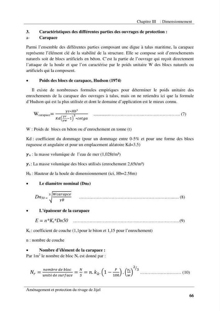 Aménagement et protection du rivage de Jijel:
