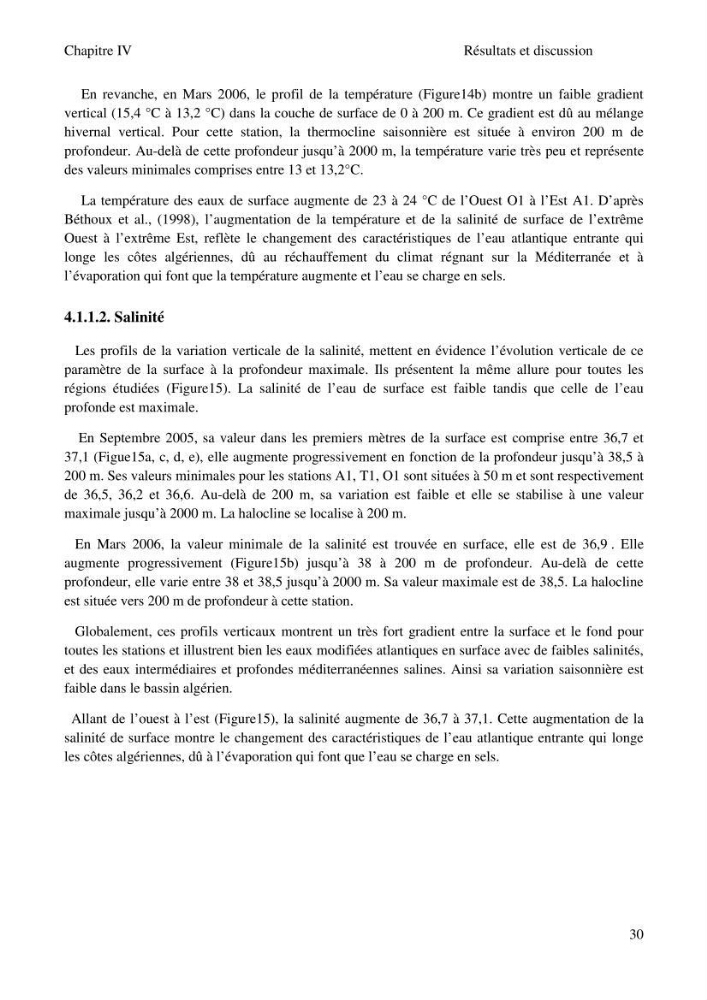 Etude des paramètres du système des carbonates dans le bassin Algérien