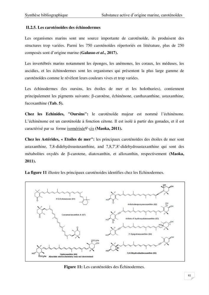 Optimisation des conditions d’extraction par micro-ondes et ultrasons des saponines et des caroténoïdes de deux Échinodermes Astéroidea de la marge algérienne (Echinaster sepositus et Ophidiaster ophidianus) et étude de leurs activités biologiques