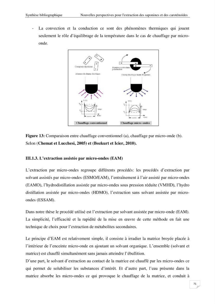 Optimisation des conditions d’extraction par micro-ondes et ultrasons des saponines et des caroténoïdes de deux Échinodermes Astéroidea de la marge algérienne (Echinaster sepositus et Ophidiaster ophidianus) et étude de leurs activités biologiques