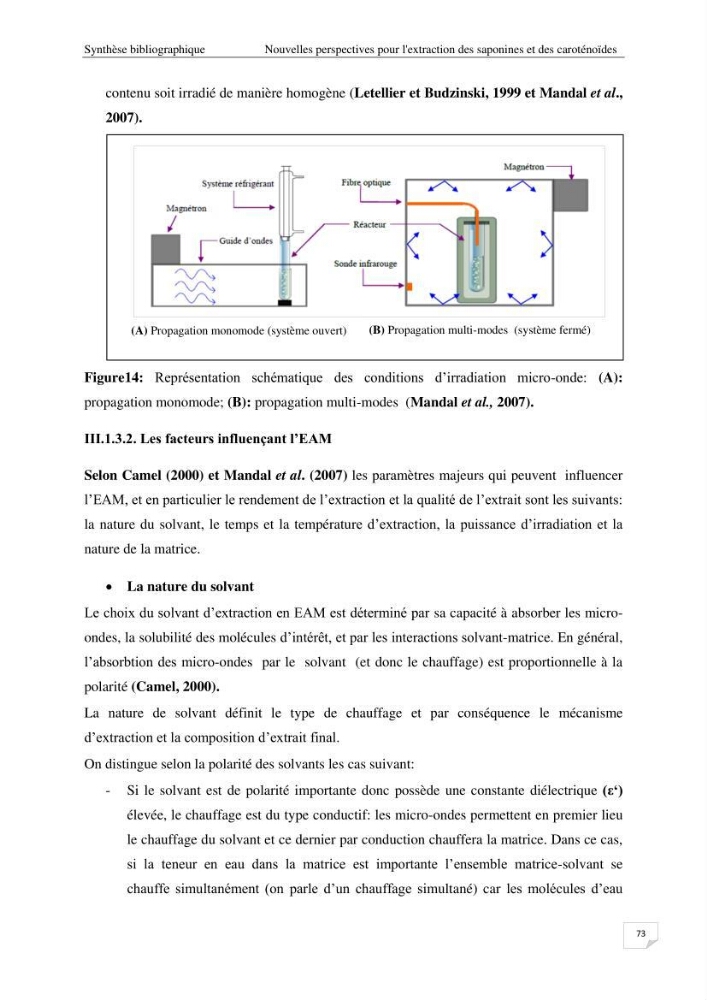 Optimisation des conditions d’extraction par micro-ondes et ultrasons des saponines et des caroténoïdes de deux Échinodermes Astéroidea de la marge algérienne (Echinaster sepositus et Ophidiaster ophidianus) et étude de leurs activités biologiques