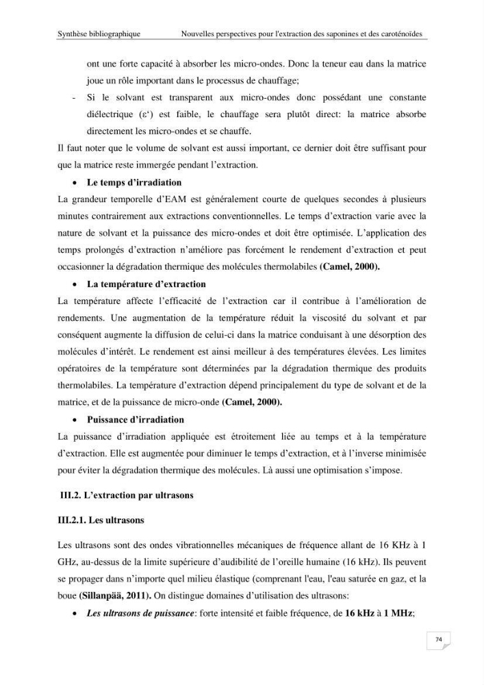 Optimisation des conditions d’extraction par micro-ondes et ultrasons des saponines et des caroténoïdes de deux Échinodermes Astéroidea de la marge algérienne (Echinaster sepositus et Ophidiaster ophidianus) et étude de leurs activités biologiques