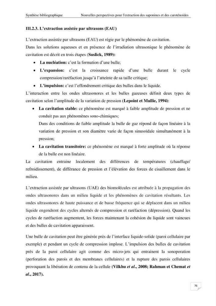 Optimisation des conditions d’extraction par micro-ondes et ultrasons des saponines et des caroténoïdes de deux Échinodermes Astéroidea de la marge algérienne (Echinaster sepositus et Ophidiaster ophidianus) et étude de leurs activités biologiques