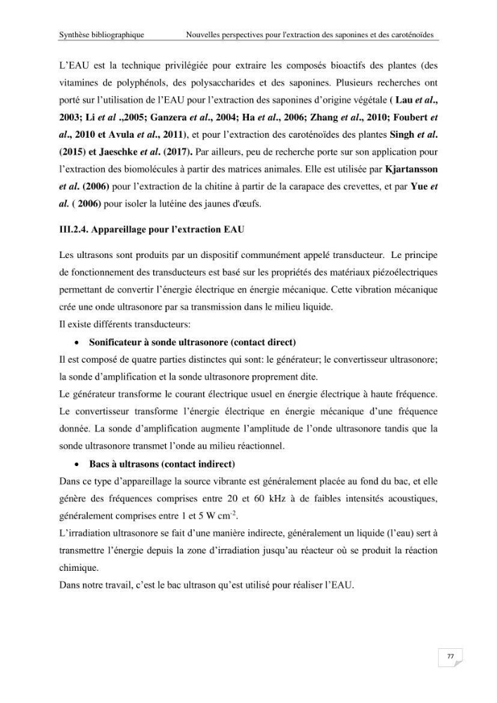 Optimisation des conditions d’extraction par micro-ondes et ultrasons des saponines et des caroténoïdes de deux Échinodermes Astéroidea de la marge algérienne (Echinaster sepositus et Ophidiaster ophidianus) et étude de leurs activités biologiques