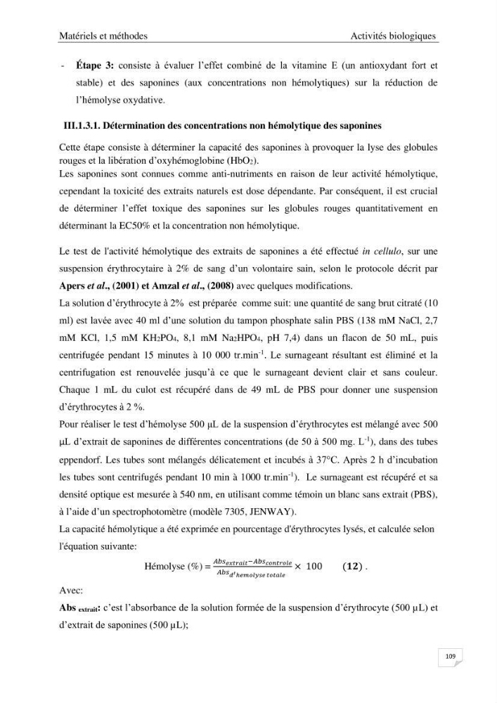 Optimisation des conditions d’extraction par micro-ondes et ultrasons des saponines et des caroténoïdes de deux Échinodermes Astéroidea de la marge algérienne (Echinaster sepositus et Ophidiaster ophidianus) et étude de leurs activités biologiques