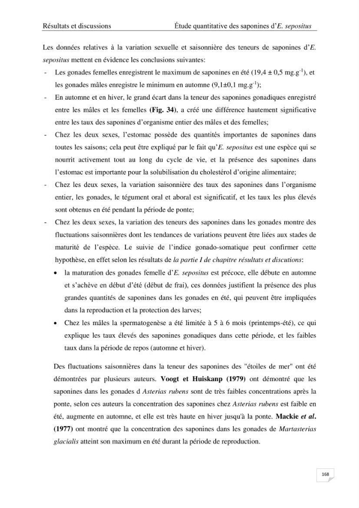Optimisation des conditions d’extraction par micro-ondes et ultrasons des saponines et des caroténoïdes de deux Échinodermes Astéroidea de la marge algérienne (Echinaster sepositus et Ophidiaster ophidianus) et étude de leurs activités biologiques