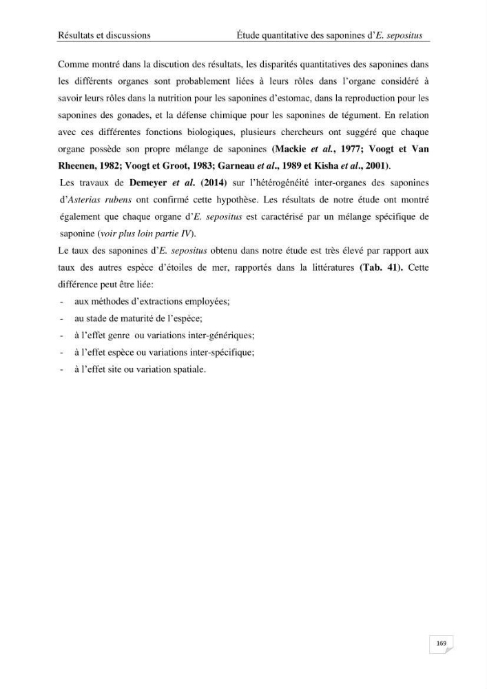 Optimisation des conditions d’extraction par micro-ondes et ultrasons des saponines et des caroténoïdes de deux Échinodermes Astéroidea de la marge algérienne (Echinaster sepositus et Ophidiaster ophidianus) et étude de leurs activités biologiques
