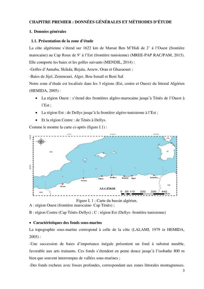 Contribution à la famille des Trachinidae (Osteichthyens, Perciformes)dans le bassin algérien
