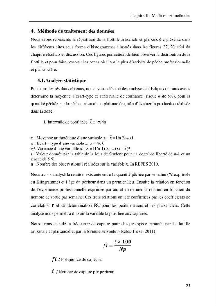 Impact de la pêche artisanale et plaisancière sur l’ichtyofaune de la zone Bab El Oued-Ain Benian.: