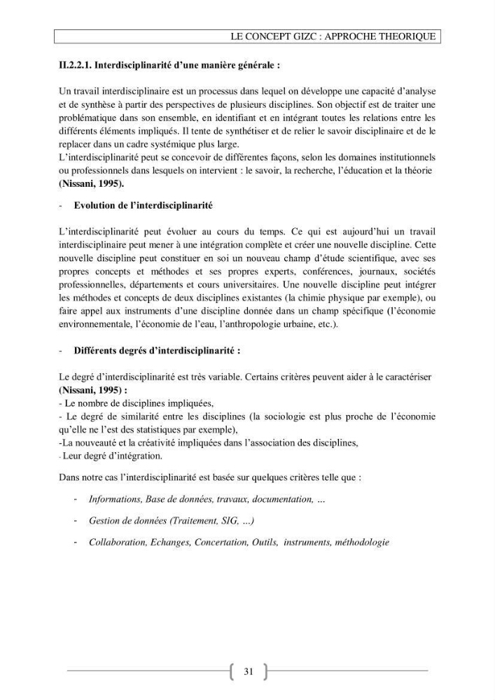 Approche empirique du contexte de gestion de la zone côtière El Marsa - Réghaia