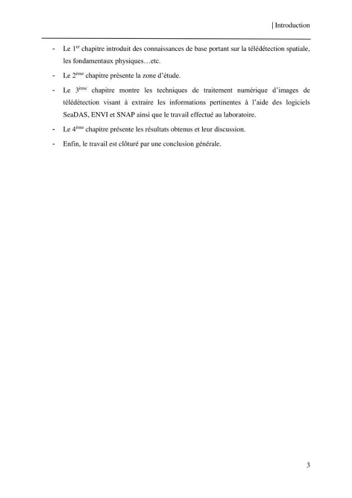 Conception des algorithmes empiriques pour l\'estimation de la chlorophylle-a et la turbidité dans la baie de Bou-Ismail: