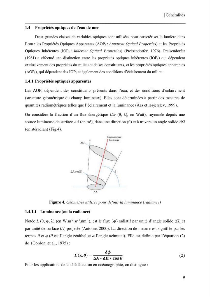 Conception des algorithmes empiriques pour l\'estimation de la chlorophylle-a et la turbidité dans la baie de Bou-Ismail: