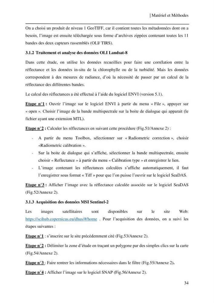 Conception des algorithmes empiriques pour l\'estimation de la chlorophylle-a et la turbidité dans la baie de Bou-Ismail: