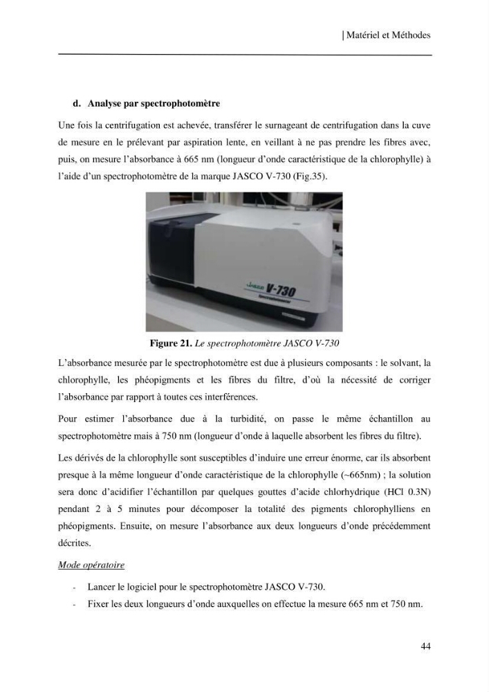 Conception des algorithmes empiriques pour l\'estimation de la chlorophylle-a et la turbidité dans la baie de Bou-Ismail: