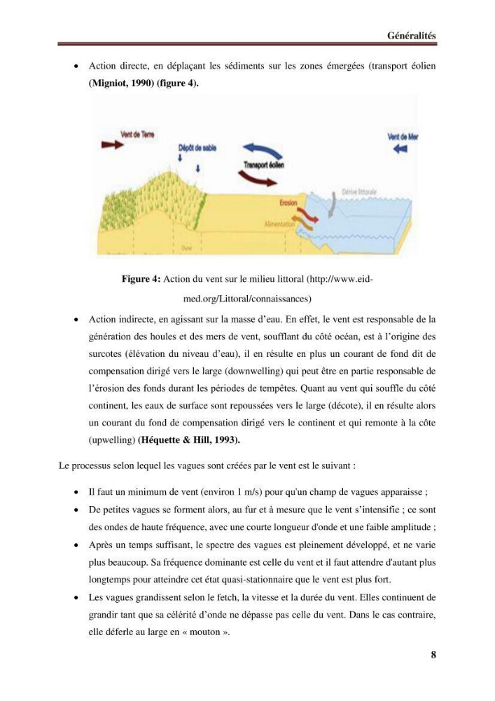 Impact des infrastructures de protection littorale sur l’évolution morphodynamique de la région centre de la baie d’Alger « site des Sablettes : la grande plage »: