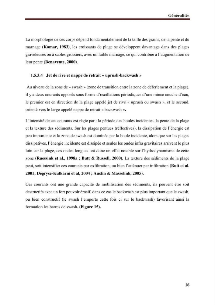 Impact des infrastructures de protection littorale sur l’évolution morphodynamique de la région centre de la baie d’Alger « site des Sablettes : la grande plage »: