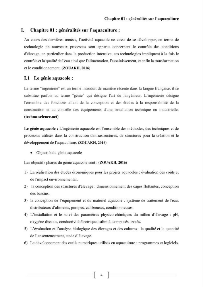 Etude Technico-économique et écologique de contribution des projets aqucoles au dévloppment durable en Algérie
