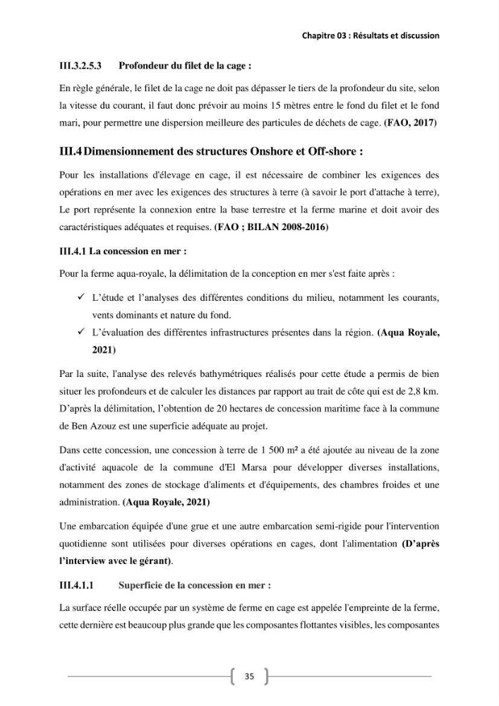 Etude Technico-économique et écologique de contribution des projets aqucoles au dévloppment durable en Algérie