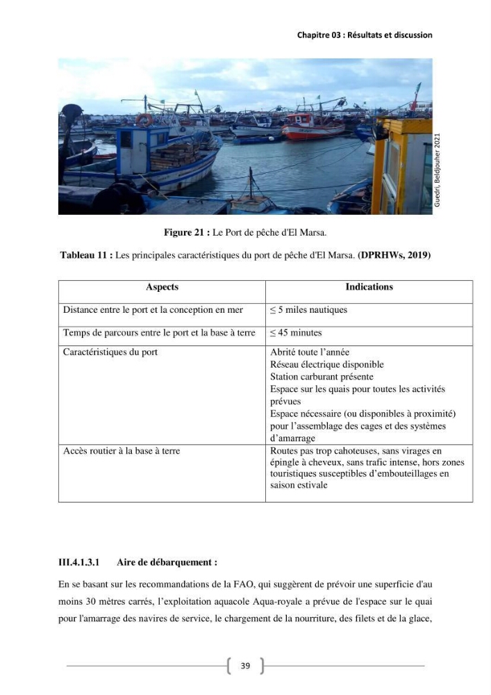 Etude Technico-économique et écologique de contribution des projets aqucoles au dévloppment durable en Algérie