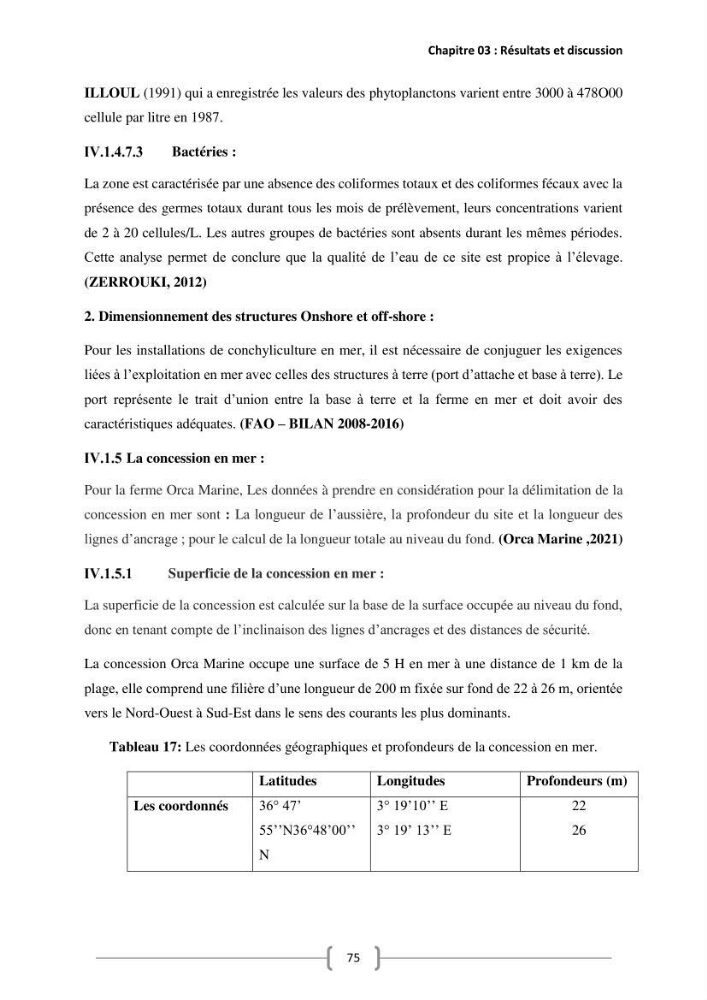 Etude Technico-économique et écologique de contribution des projets aqucoles au dévloppment durable en Algérie