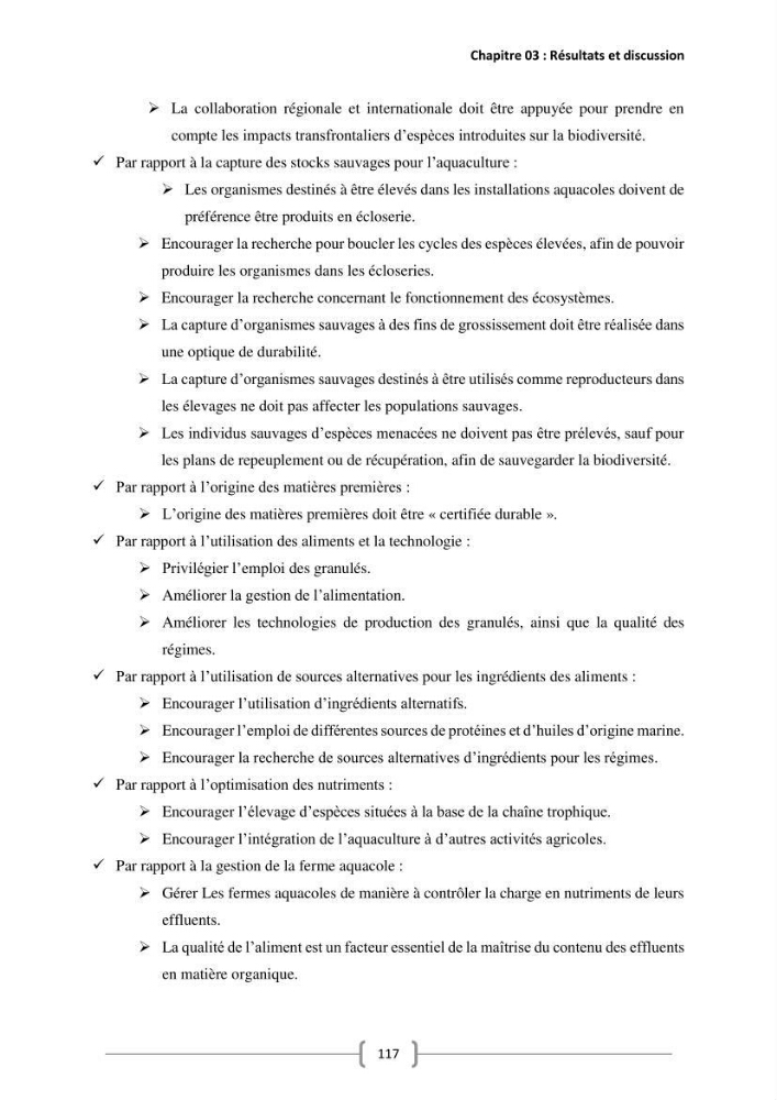 Etude Technico-économique et écologique de contribution des projets aqucoles au dévloppment durable en Algérie