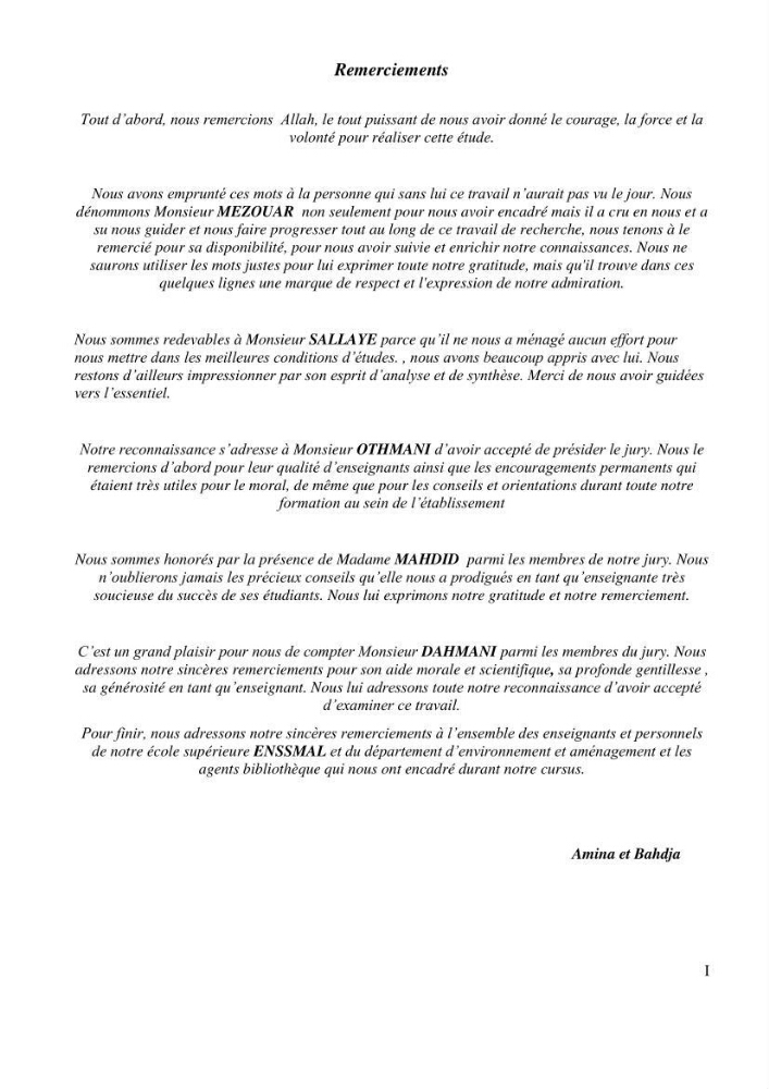 Changement climatique et risques côtiers dans la métropole algéroise.