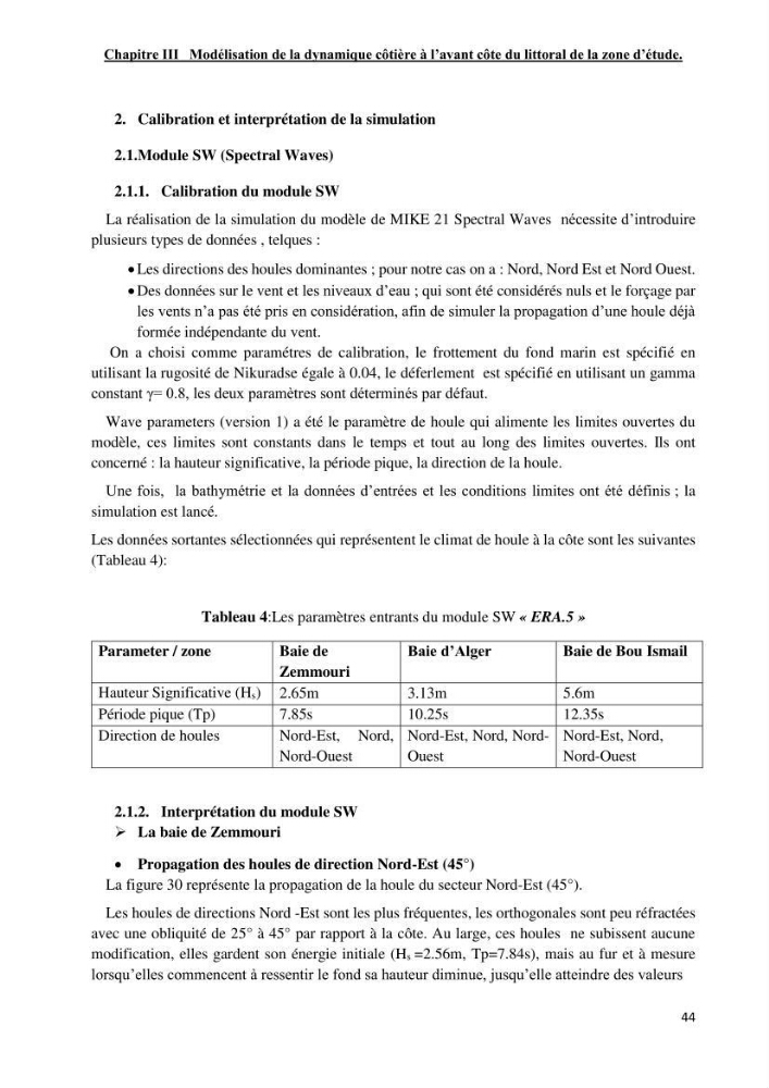 Changement climatique et risques côtiers dans la métropole algéroise.