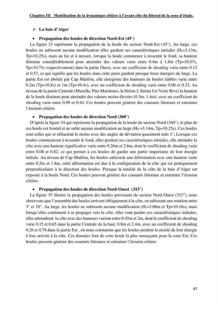Changement climatique et risques côtiers dans la métropole algéroise.
