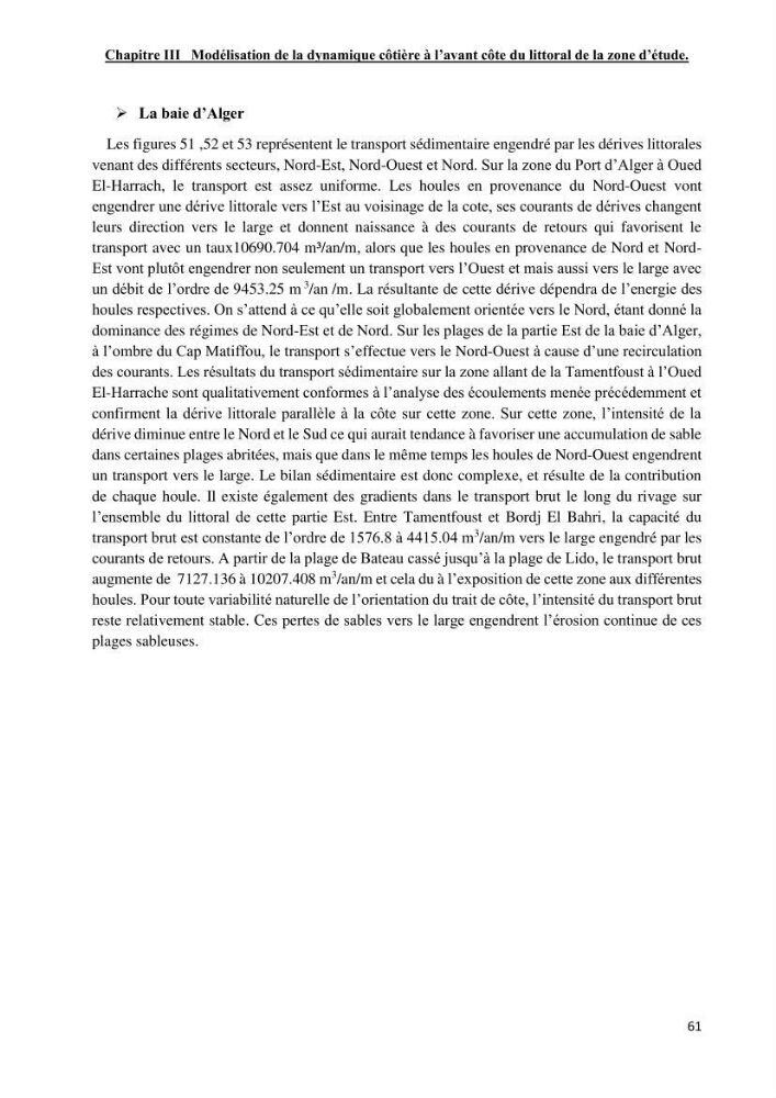 Changement climatique et risques côtiers dans la métropole algéroise.