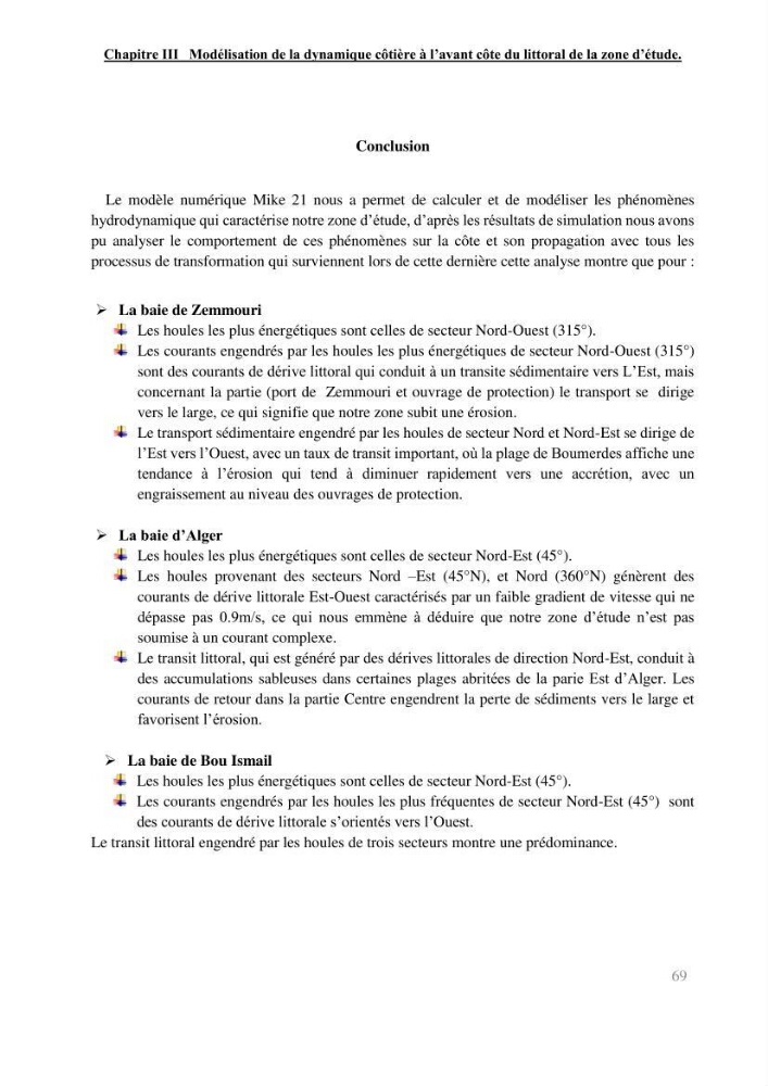 Changement climatique et risques côtiers dans la métropole algéroise.