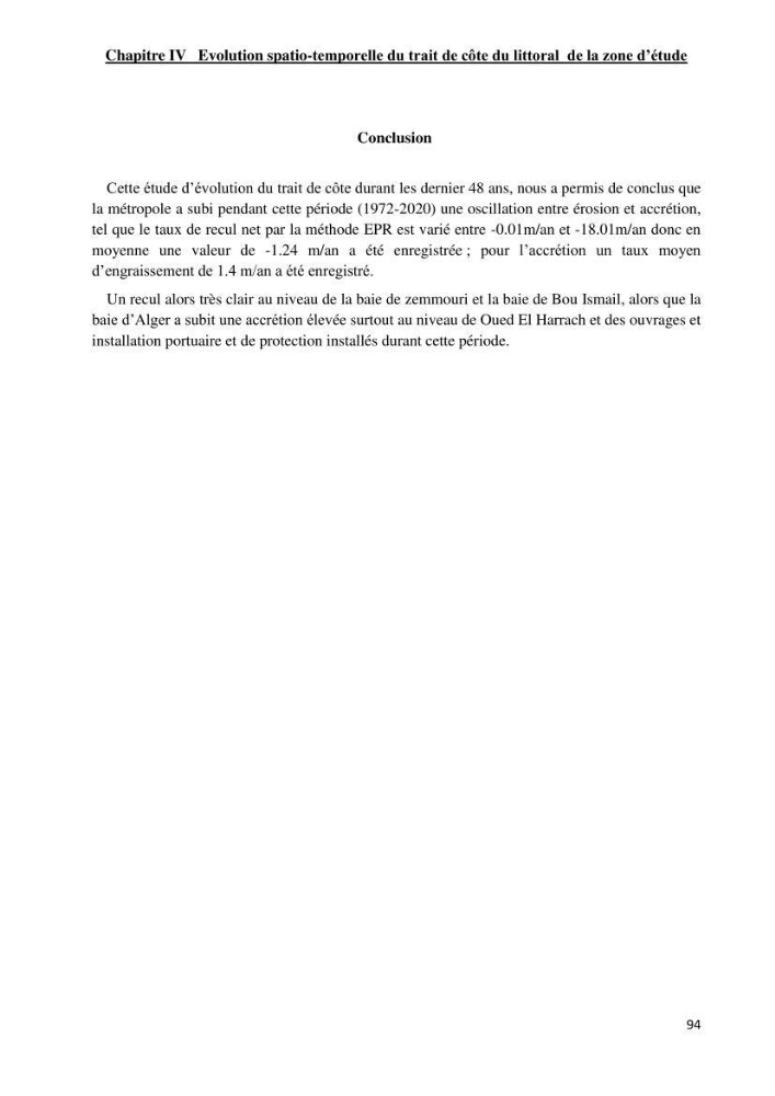 Changement climatique et risques côtiers dans la métropole algéroise.