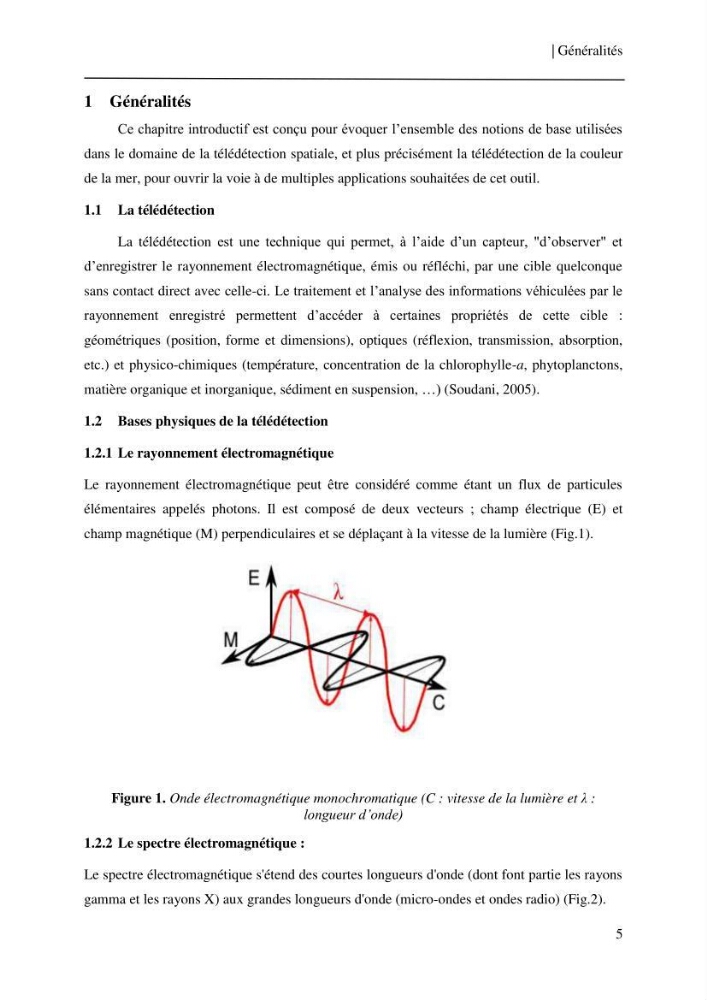 Conception des algorithmes empiriques pour l\'estimation de la chlorophylle-a et la turbidité dans la baie de Bou-Ismail