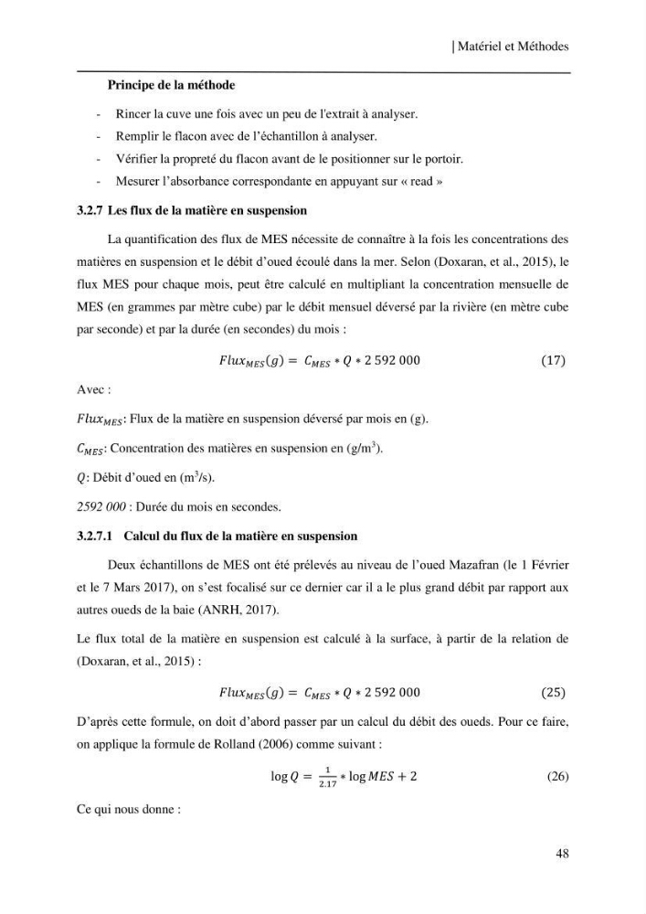 Conception des algorithmes empiriques pour l\'estimation de la chlorophylle-a et la turbidité dans la baie de Bou-Ismail