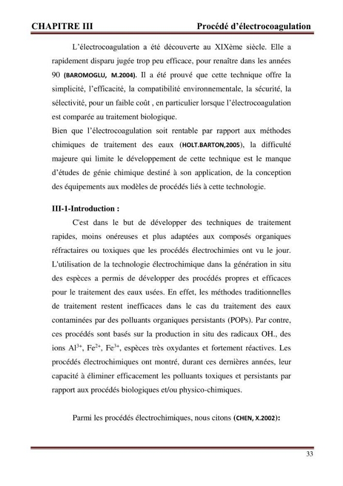 Contribution a l\'évaluation du degré de pollution des eaux du lac de reghaia et proposition des procédés de traitement électrochimique et membranire :