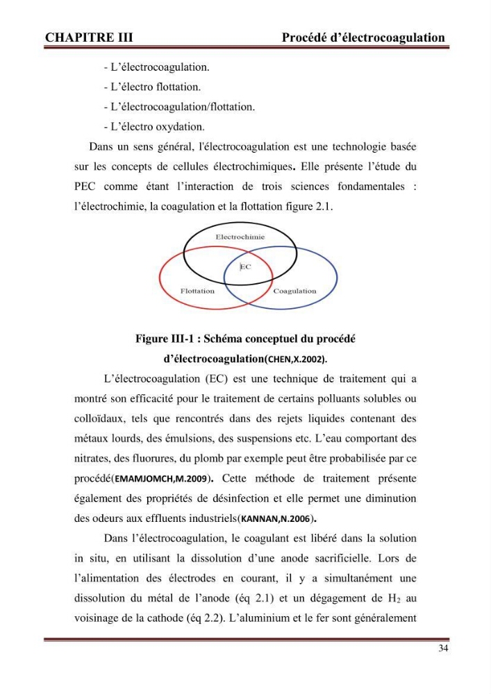 Contribution a l\'évaluation du degré de pollution des eaux du lac de reghaia et proposition des procédés de traitement électrochimique et membranire :