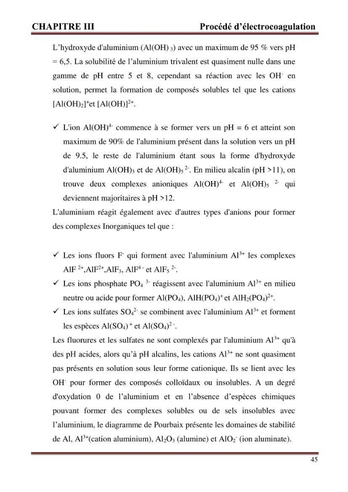 Contribution a l\'évaluation du degré de pollution des eaux du lac de reghaia et proposition des procédés de traitement électrochimique et membranire :
